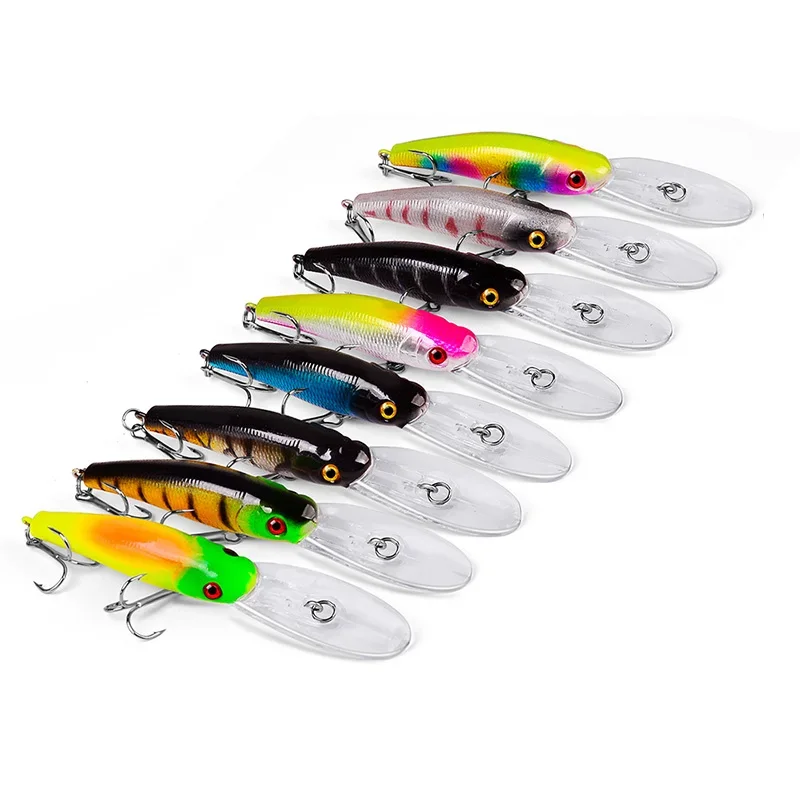 Señuelo de Pesca Minnow, Wobblers hundidos, Swimbait, cebo duro Artificial, 10cm, 9,5g, Crankbait para carpa, lubina, aparejos de Pesca, 1 ud. - imagen 5