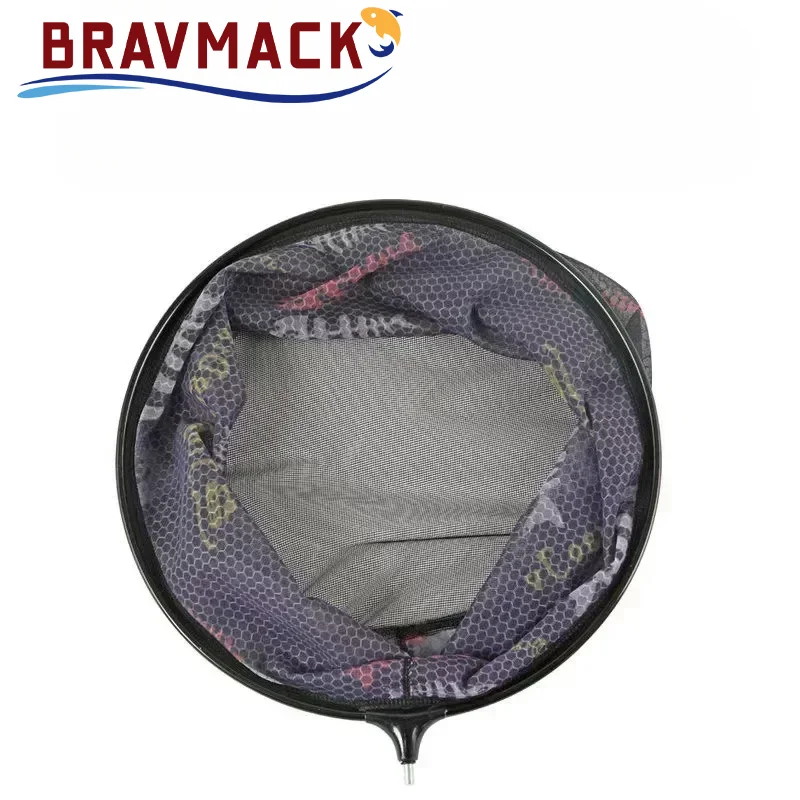 BRAVMACK, 1 unidad, cabeza de red de pesca con función anticolisión, cabeza de red de pesca de aleación de aluminio, red de pesca plegable - imagen 3