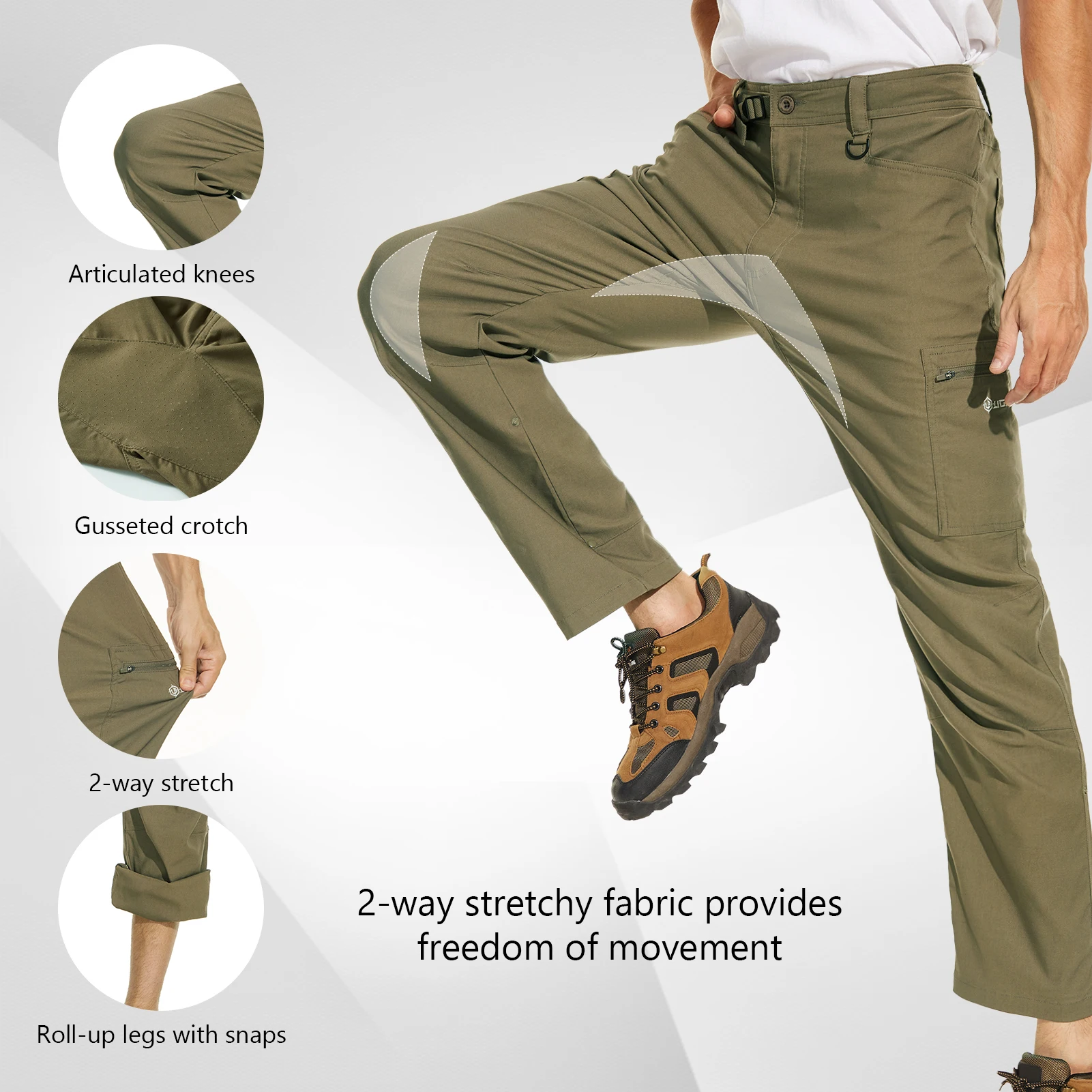 Pantalones Pesca Lightbare – Elásticos, UPF 50+, Resistente al Agua - imagen 4