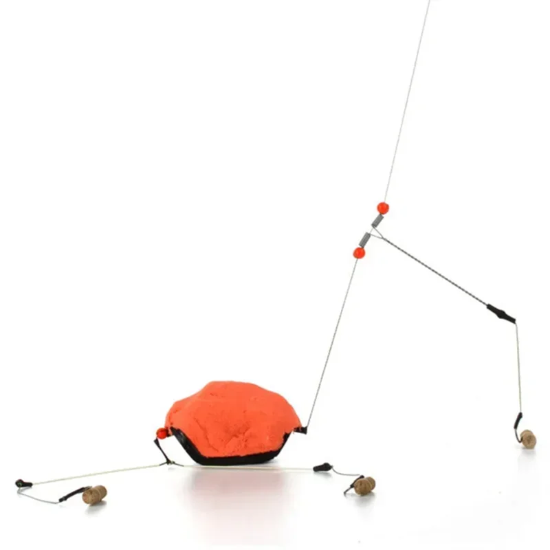 Jaula para cebo de pesca de 20/30G, señuelo, trampa de cobre, cesta, soporte alimentador con ganchos, accesorios para aparejos de pesca de carpa - imagen 5