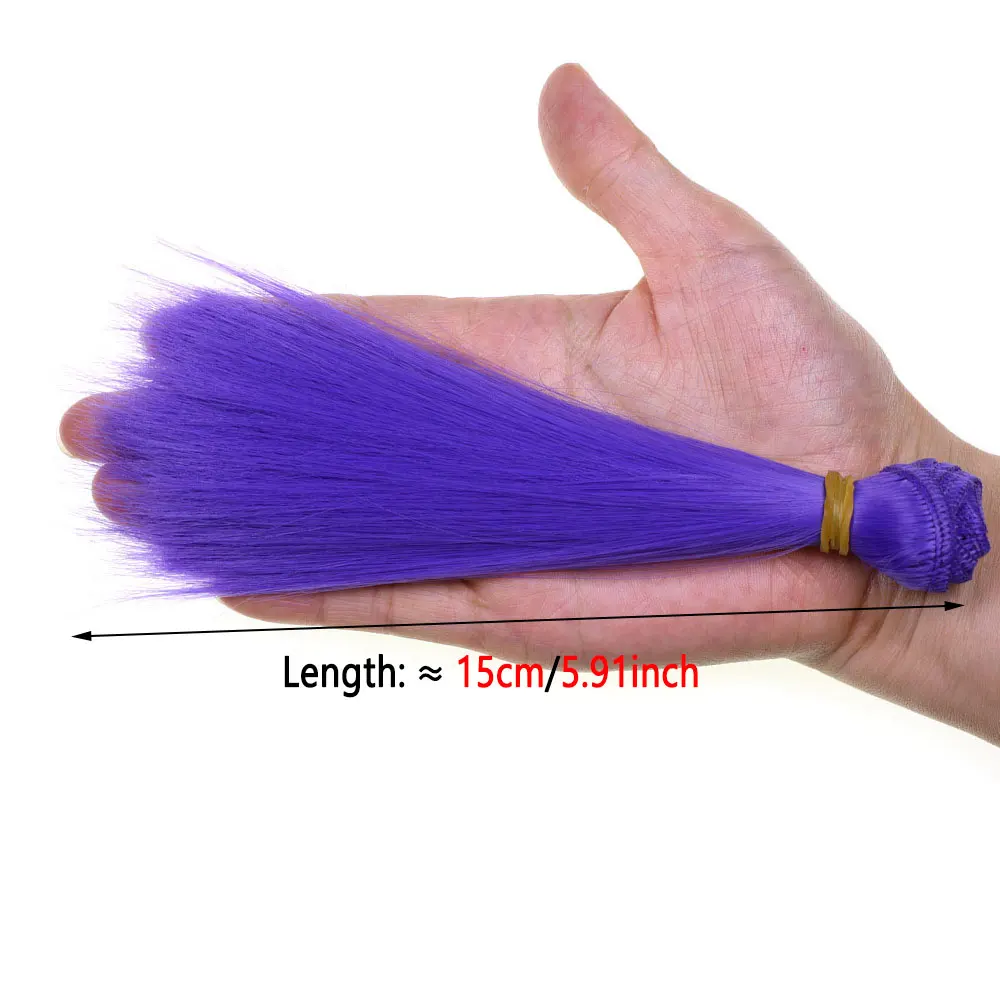 Bimoo-Material de atado de moscas de fibra sintética de 5,91 pulgadas de largo, para cebo, Lucio, serpentina, pesca en el mar, aparejos Sabiki, señuelos de plantilla con cola de caballo - imagen 4