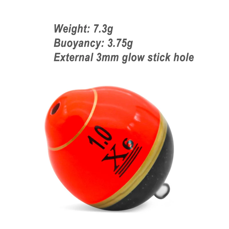 Flotador de pesca Ocean Rock, peso 7,3g, flotabilidad, 3,75g, flotador flotante para pesca en agua dulce y salada - imagen 4