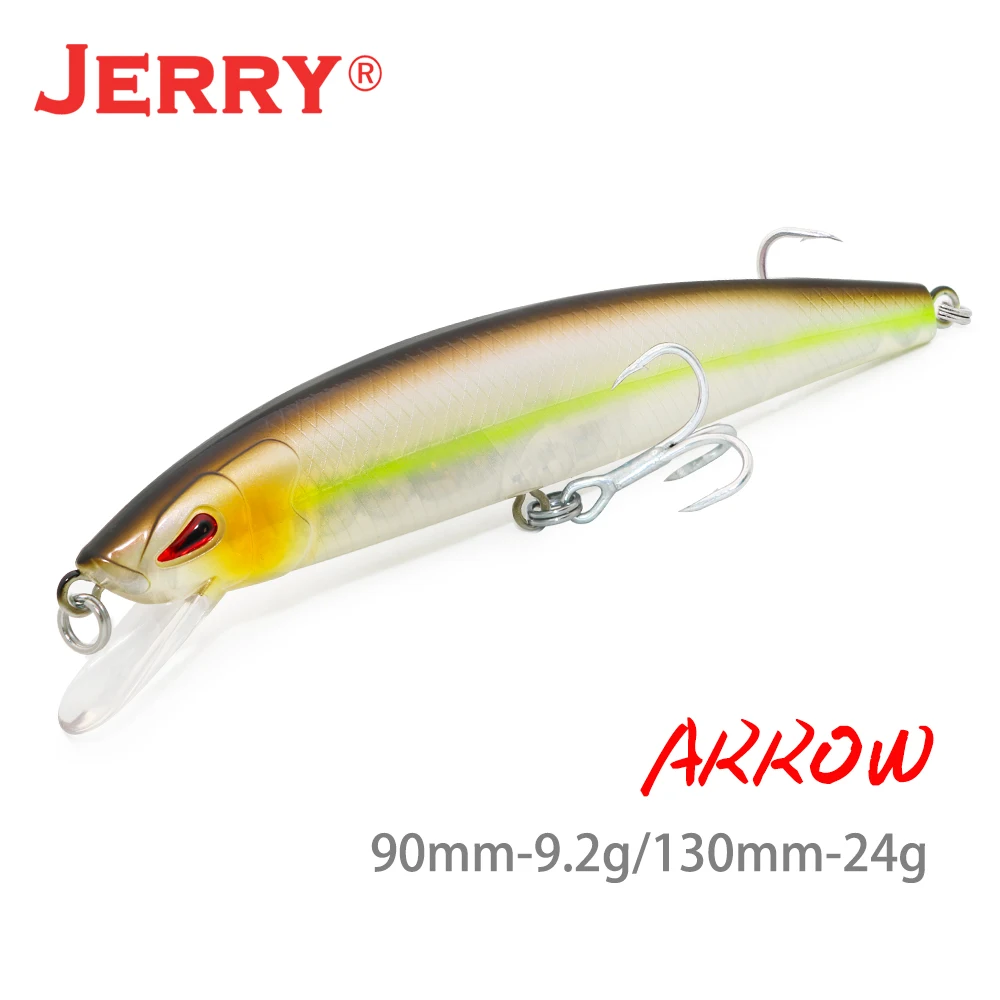 Jerry Arrow-señuelo de pesca flotante para pececillos, cebos duros para agua dulce y salada, Color UV, 130mm - imagen 5