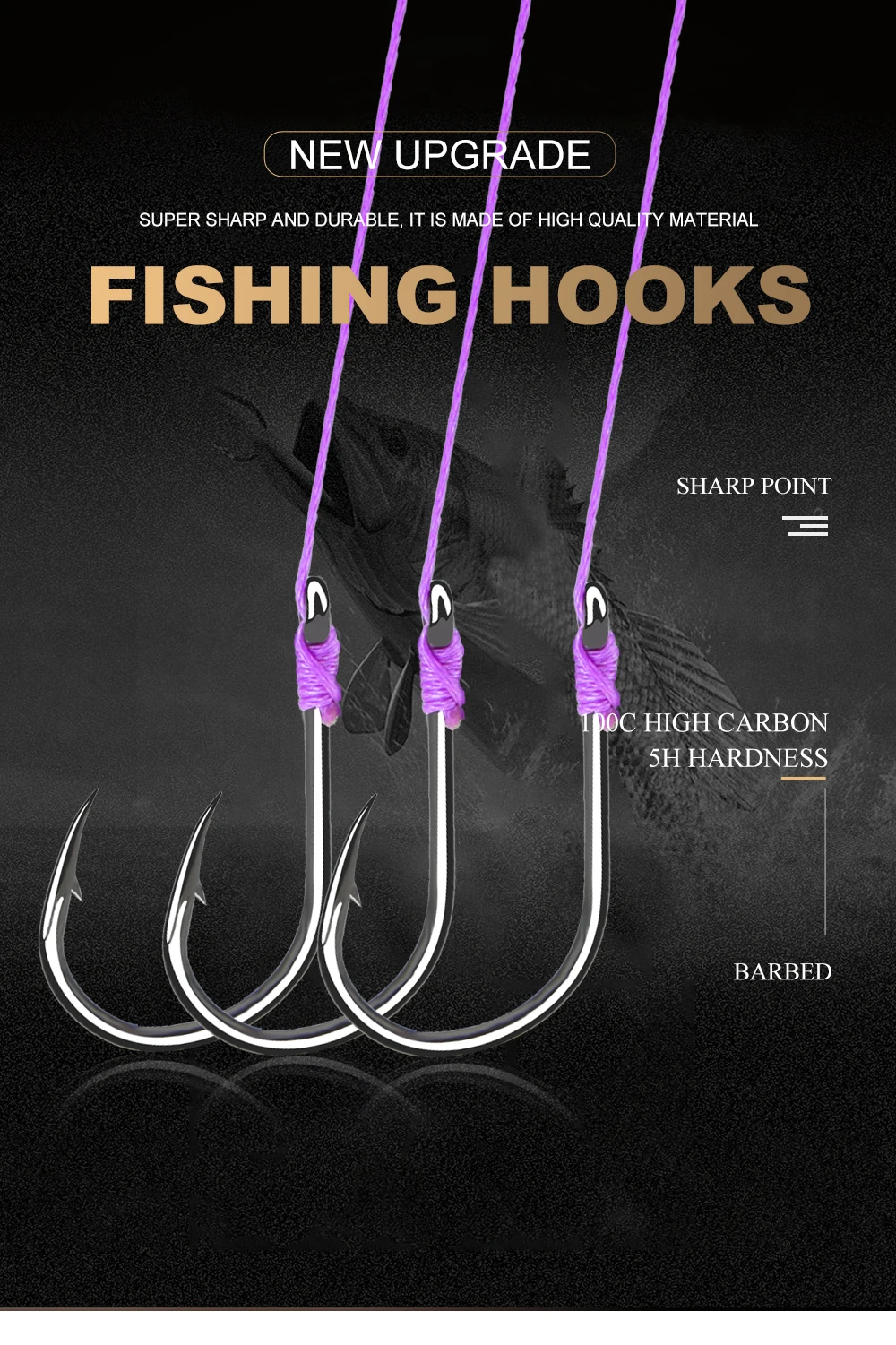 FTK anzuelos de pesca con forma de anillo - vista general del pack