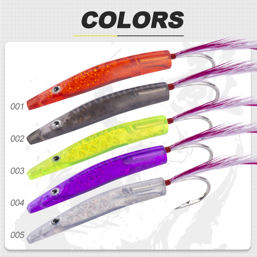 Señuelo de pesca D1 Surf Yumizuno, 6 unids/caja, Señuelos de pesca con cuchara, cebo de plástico duro para curricán, 45mm/1,2g para aparejos de Lucio Bluefish - imagen 5