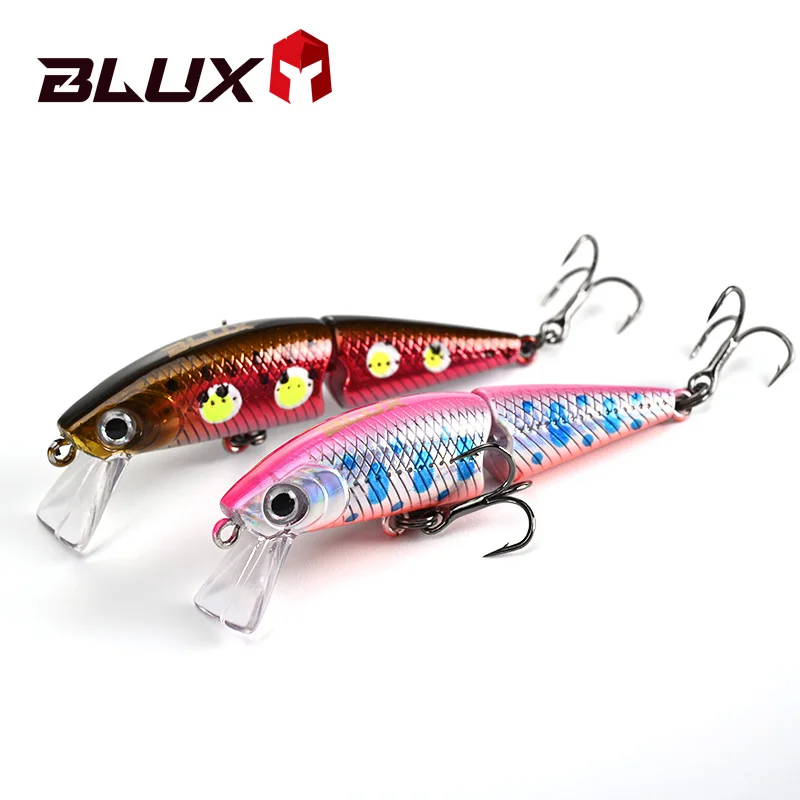 BLUX DR. Minnow Joint 50S Swimbait 50mm 3,2g hundimiento Wobbler señuelo de pesca cebo duro Artificial para Lucio trucha