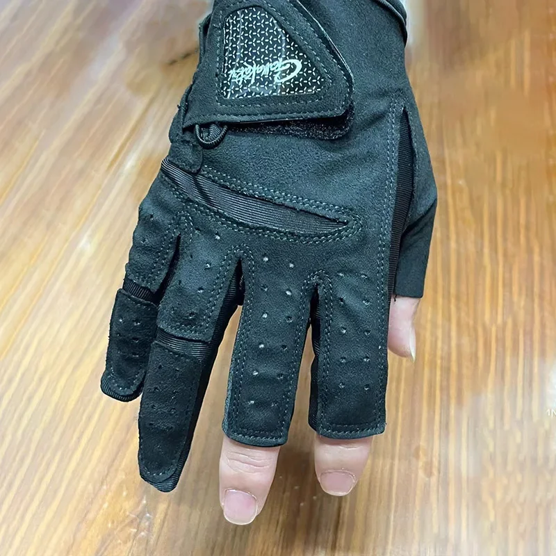 Guantes de pesca medio dedo Gamakatsu – Antideslizantes transpirables UV - imagen 4