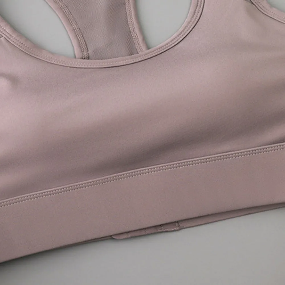 Sujetador deportivo con almohadilla fija para mujer, ropa interior ajustada para Yoga, transpirable, cómoda, para entrenamiento y Fitness, a la moda - imagen 4