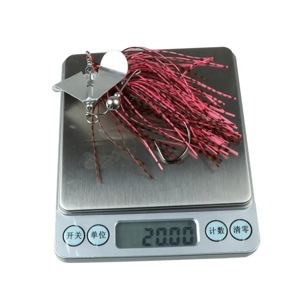 Spinnerbait Buzzbait multicolor metálico para lubina, trucha y salmón - imagen 3