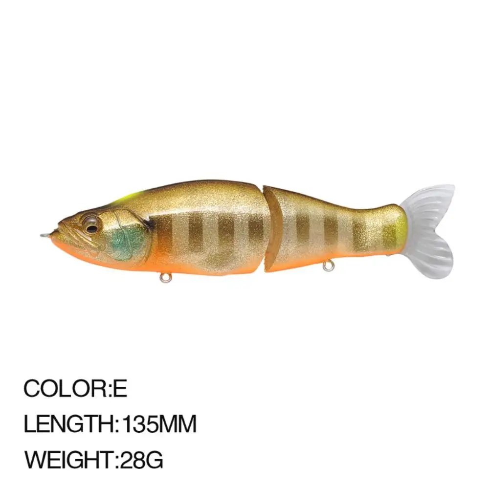 Un señuelo de pesca de 135 mm de 28 g, de color E y realista diseñado para una pesca efectiva y atractiva