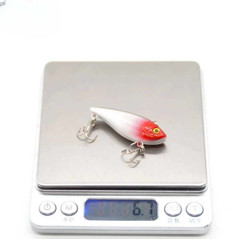 Señuelo de pesca Wobbler 3D VIB, Láser de vibración que se hunde, cebos artificiales, aparejos de pesca en hielo, juego de lubina de China, invierno, 4 piezas - imagen 4