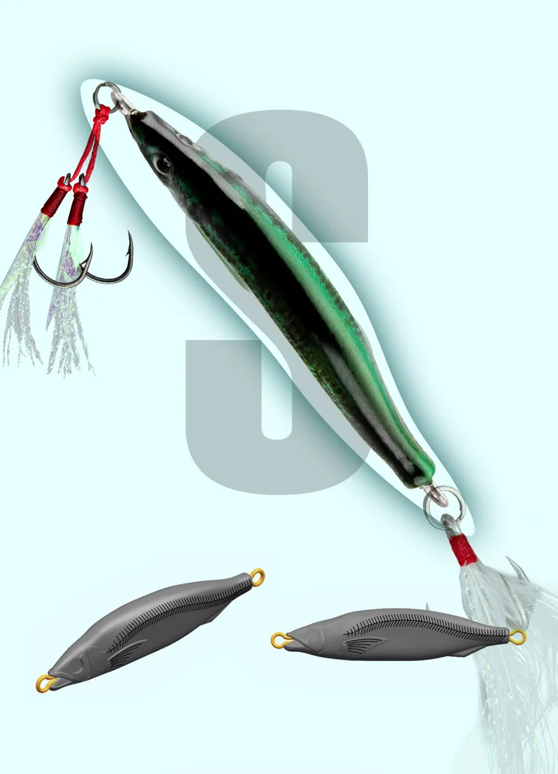 Señuelo AJLURES en mano para escala
