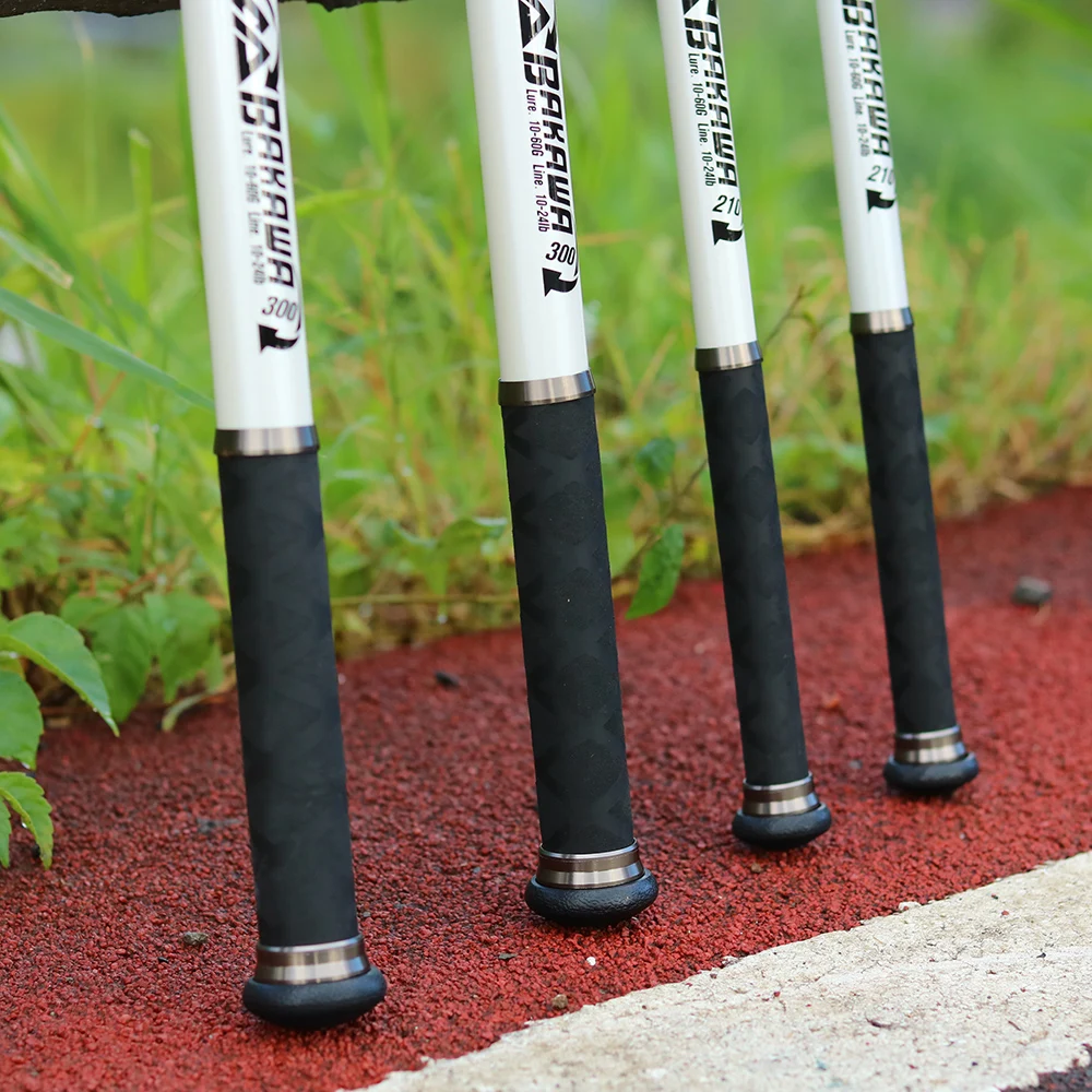 Caña telescópica BAKAWA de 210CM/300CM, caña de pescar portátil para carpa, accesorios de pesca giratorios, caña de pescar de fundición a tierra, venta - imagen 4