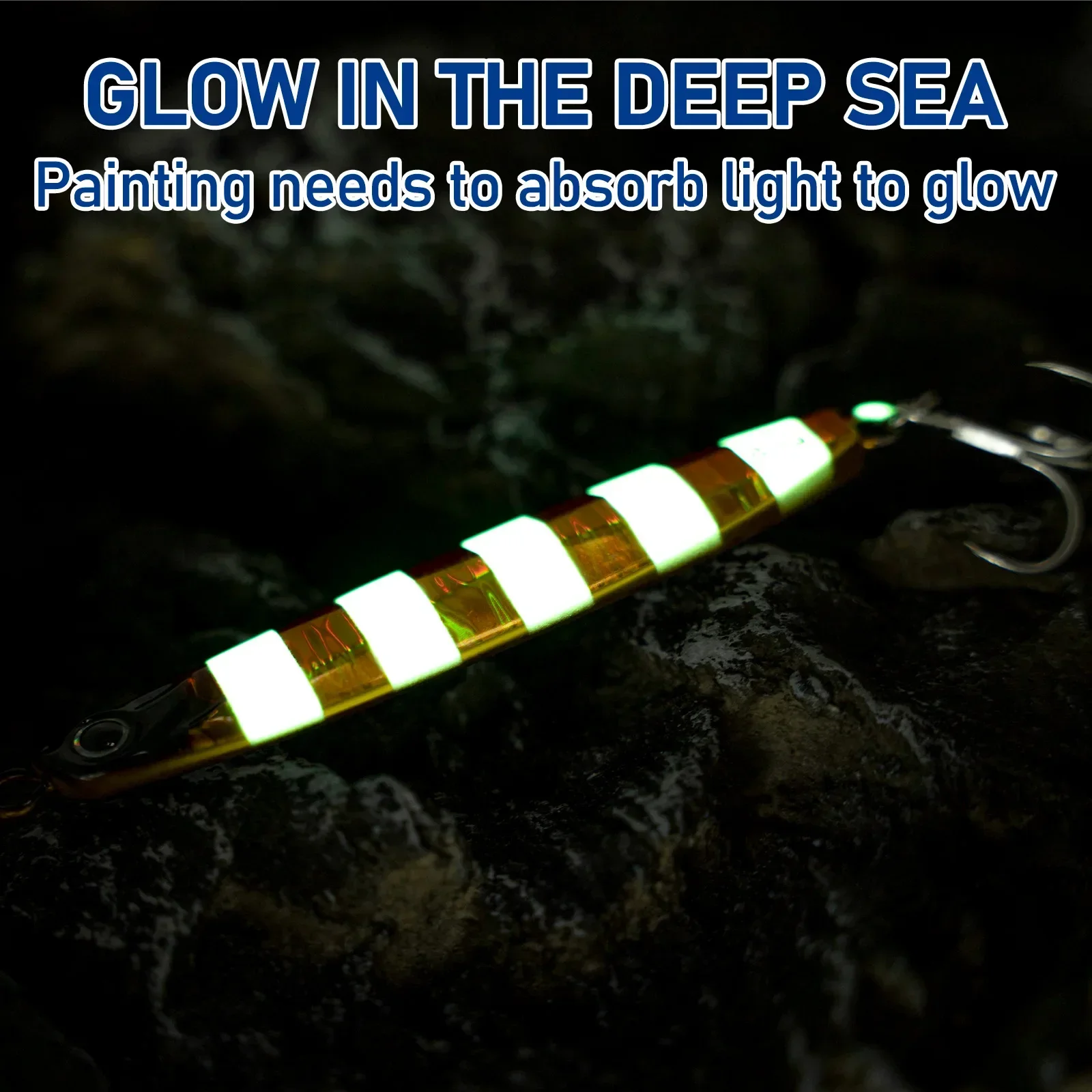 Señuelos de Pesca de Mar, anzuelos de Metal de 3 piezas, 45g, 60g, 80g, de fundición larga, Jigging, de hundimiento rápido - imagen 4