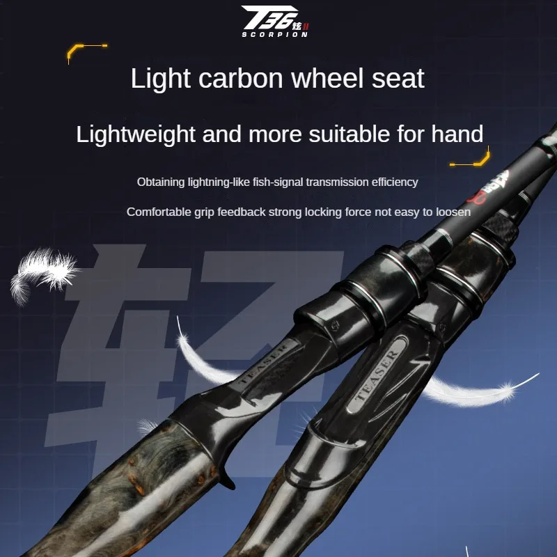 Abu T36 Fuji caña de pesca ultraligera carbono alto - imagen 2