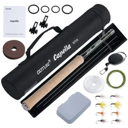 Goture Caña Tenkara Portátil Carbono 30T – Mosca Trucha Lubina Crappie