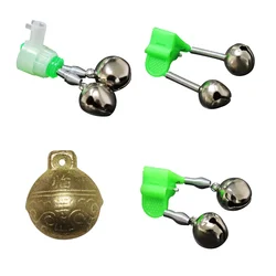 ZYZ 4 Uds alarmas de picadura de pesca campanas de caña de pescar campanas de punta 4 tipos de indicadores de picaduras de pescado de caña de pescar