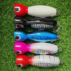 16cm100g 120g gran juego Trolling Popper barco Pesca Topwater Stickbait superficie cebo duro para atún GT Pesca señuelo de Pesca