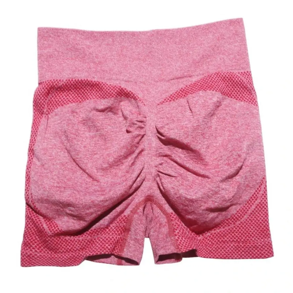 Pantalones cortos yoga mujer sin costuras – Cintura alta y realce glúteos - imagen 2