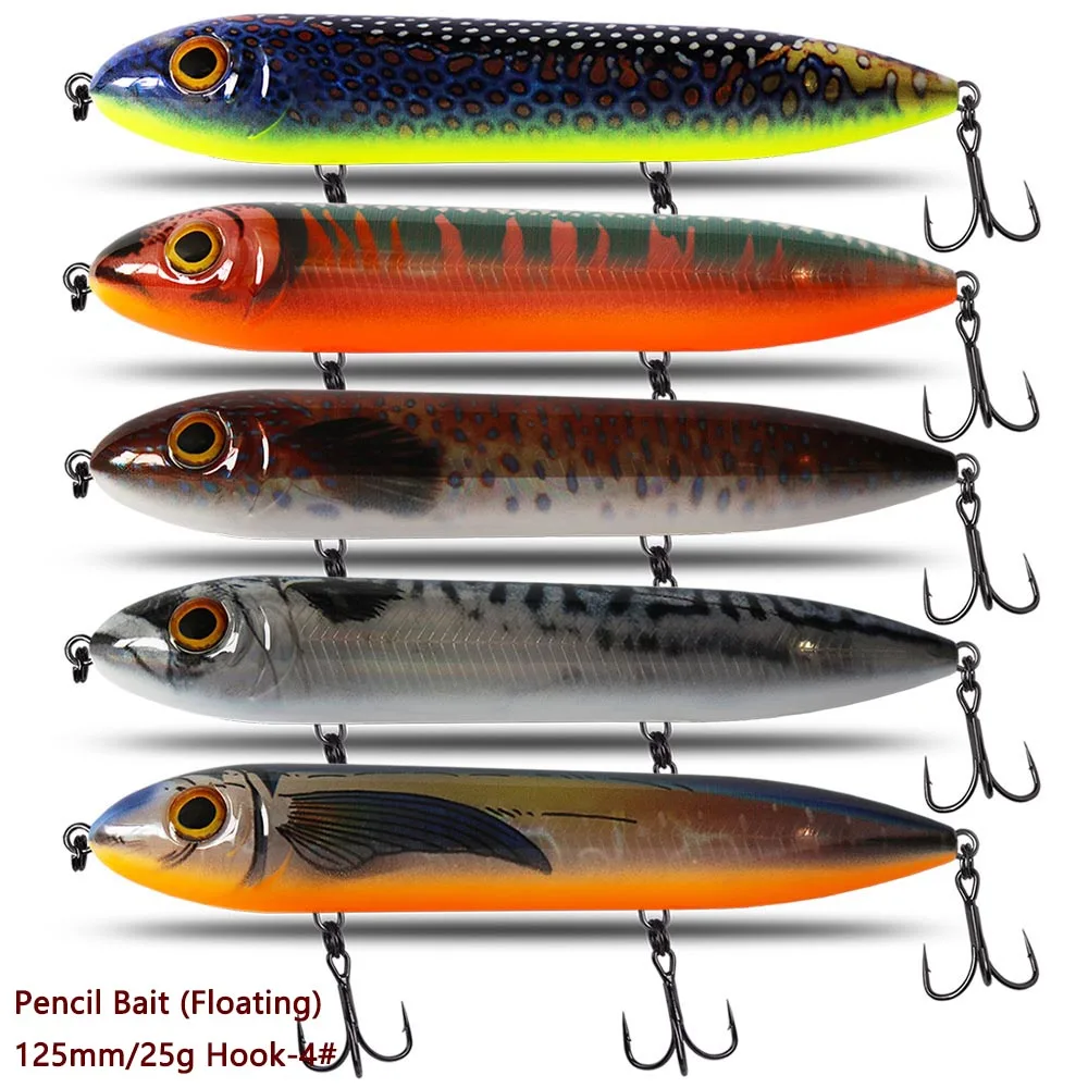Pesca con lápiz flotante 7,5 cm 9,5 cm 12,5 cm cebo duro Artificial señuelo StickBait nueva llegada fábrica de señuelos de peces - imagen 3
