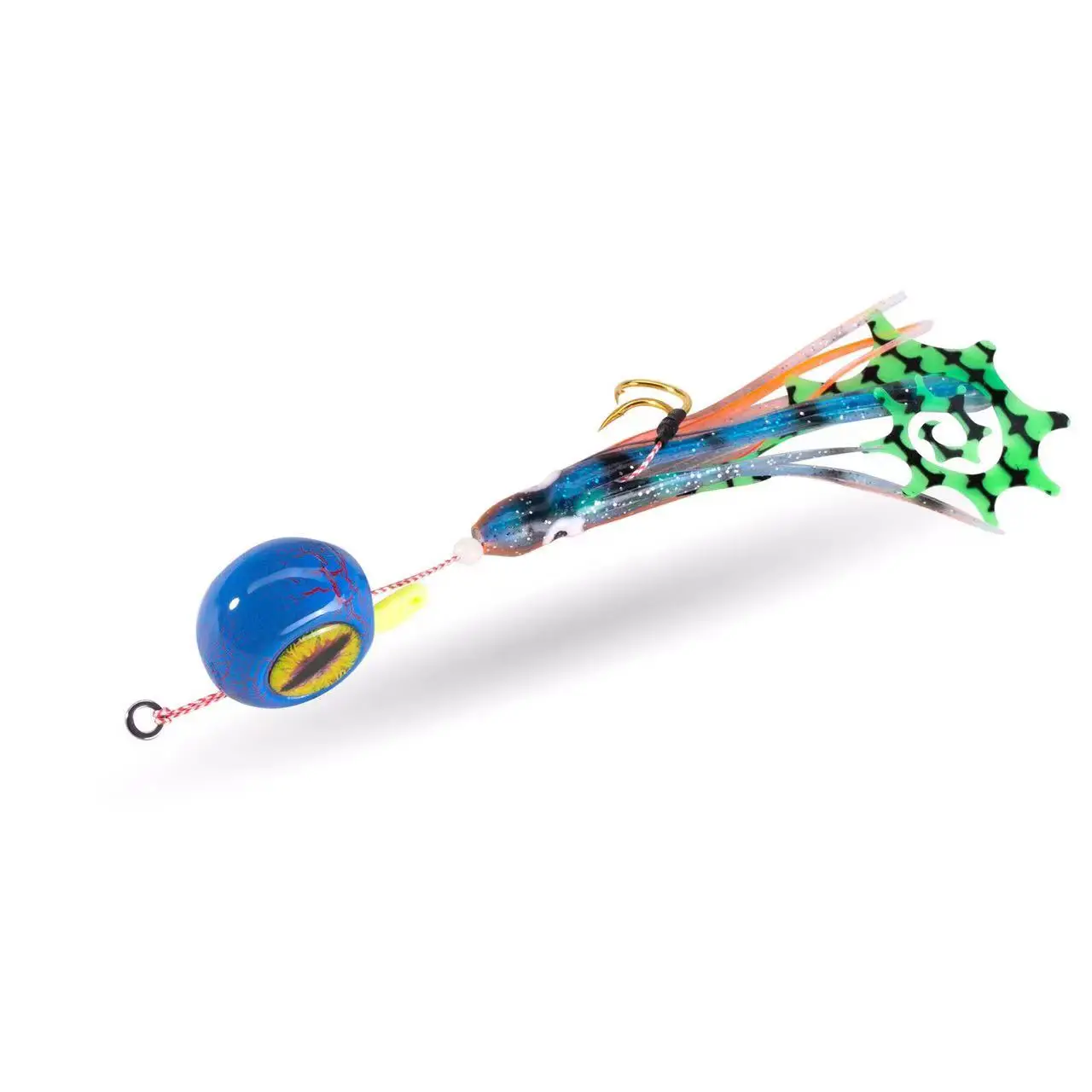 Señuelo de Metal para Pesca vertical, cebo duro de 100g o 120g con falda, Kabura, pargo, besugo, 1 unidad por lote - imagen 4