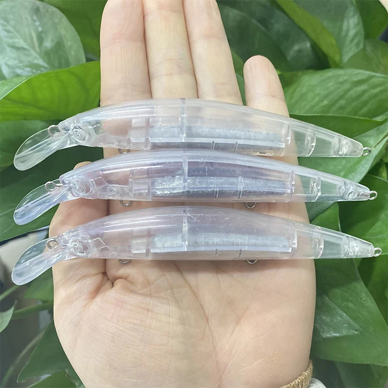 50 Uds. Señuelos de pececillo sin pintar 110mm 33g espacios en blanco cuerpo hundido Pesca lubina aparejos de Pesca espacios en blanco Pesca Isca Artificial 9151 - imagen 2