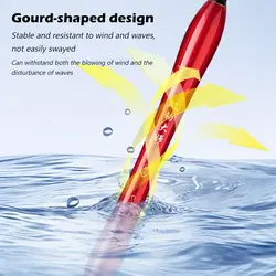 Flotador de pesca electrónico con indicador, flotadores de pesca en roca de cola larga de 4 luces, boya de flotador de tubo de deriva antideslizante, boya para pesca nocturna