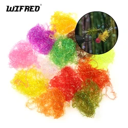 Wifreo 4 m/paquete 6mm de ancho perla Cactus chenilla cristal Flash oropel atado de moscas Material corporal para ninfa mosca húmeda Wolly Buggers señuelo