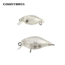 Countbass 10 Uds. Señuelos duros en blanco 30mm/1,2 "1,8g/0,06oz, 38mm/1,5" 3,6g/0,13oz, cebos de pesca flotantes sin pintar, Crankbait