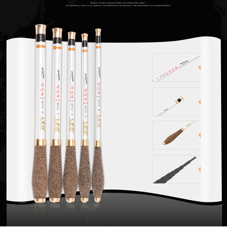 Caña de pescar de bolsillo ultraligera, portátil, superdura, 1,5/1,8/2,1/2,4/2,7 M, telescópica, fundición de carbono - imagen 4