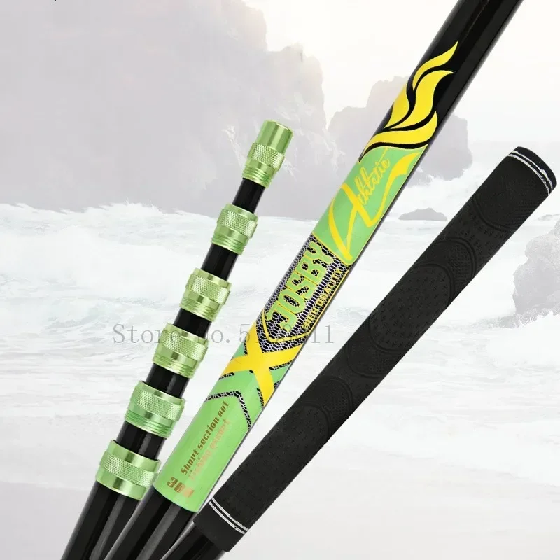 Red de pesca telescópica ultraligera con posicionamiento de carbono, 2,1 M, 3,0 M, 4,0 M, red plegable telescópica, red de aterrizaje plegable - imagen 3