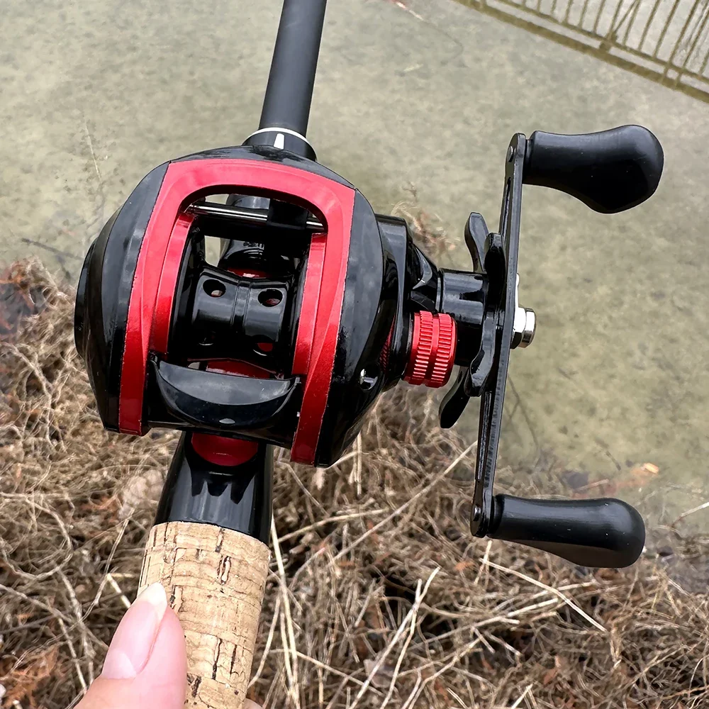 Carrete de pesca profesional con señuelo, carrete de Metal para Jigging, arrastre máximo de 8KG, rueda ligera fundida para Surf, 212g - imagen 4