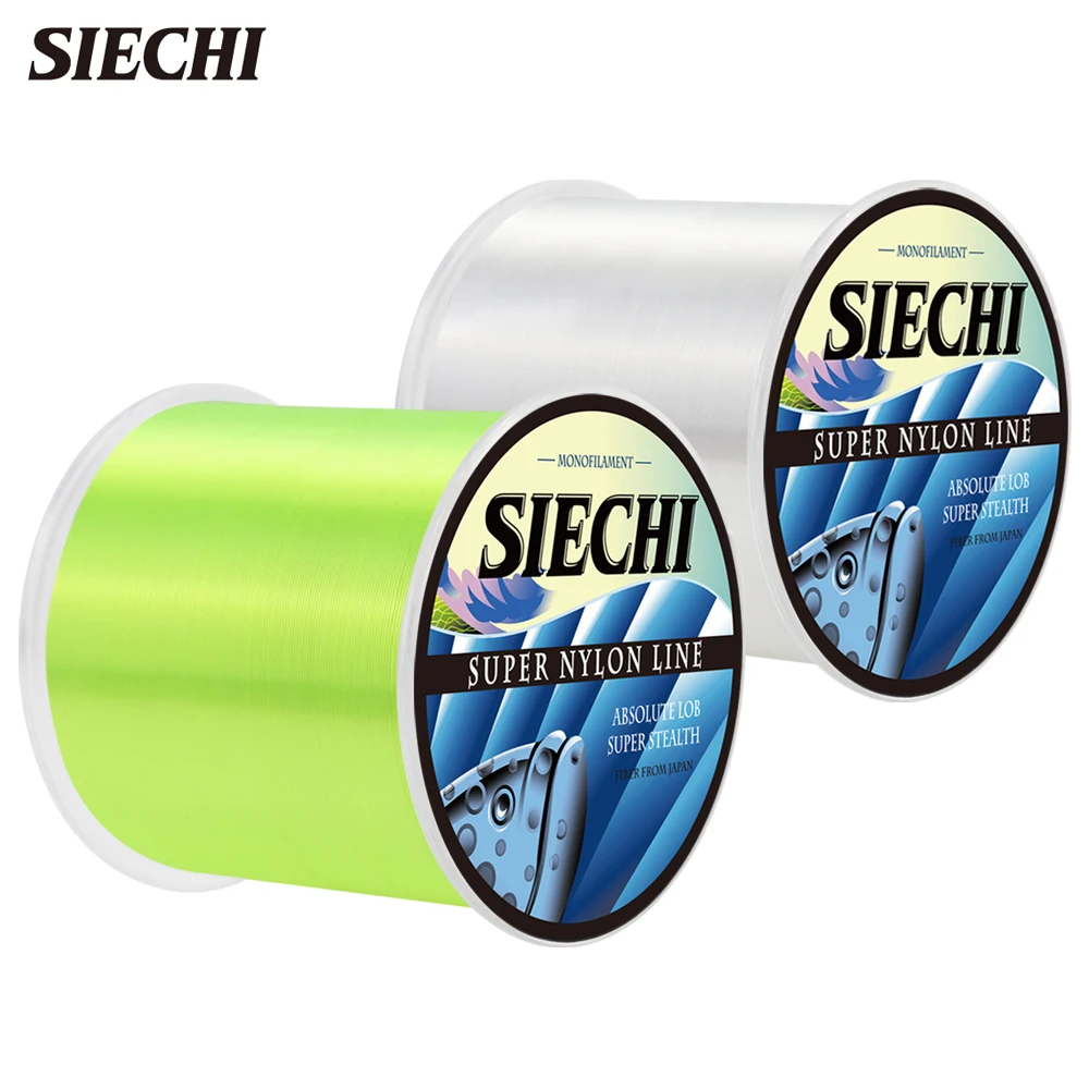 SIECHI-sedal de pesca con revestimiento de nailon, 500M, 1000M, señuelo líder, línea de fluorocarbono de 0,16-0,5mm, 4,4-28,6LB, accesorios de pesca japoneses - imagen 2