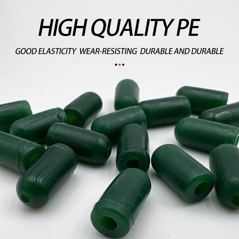 50 Uds. Cuentas amortiguadoras para pesca de carpa, tapón giratorio antienredos, Terminal de pesca, aparejo de goma, herramientas de pesca - imagen 2