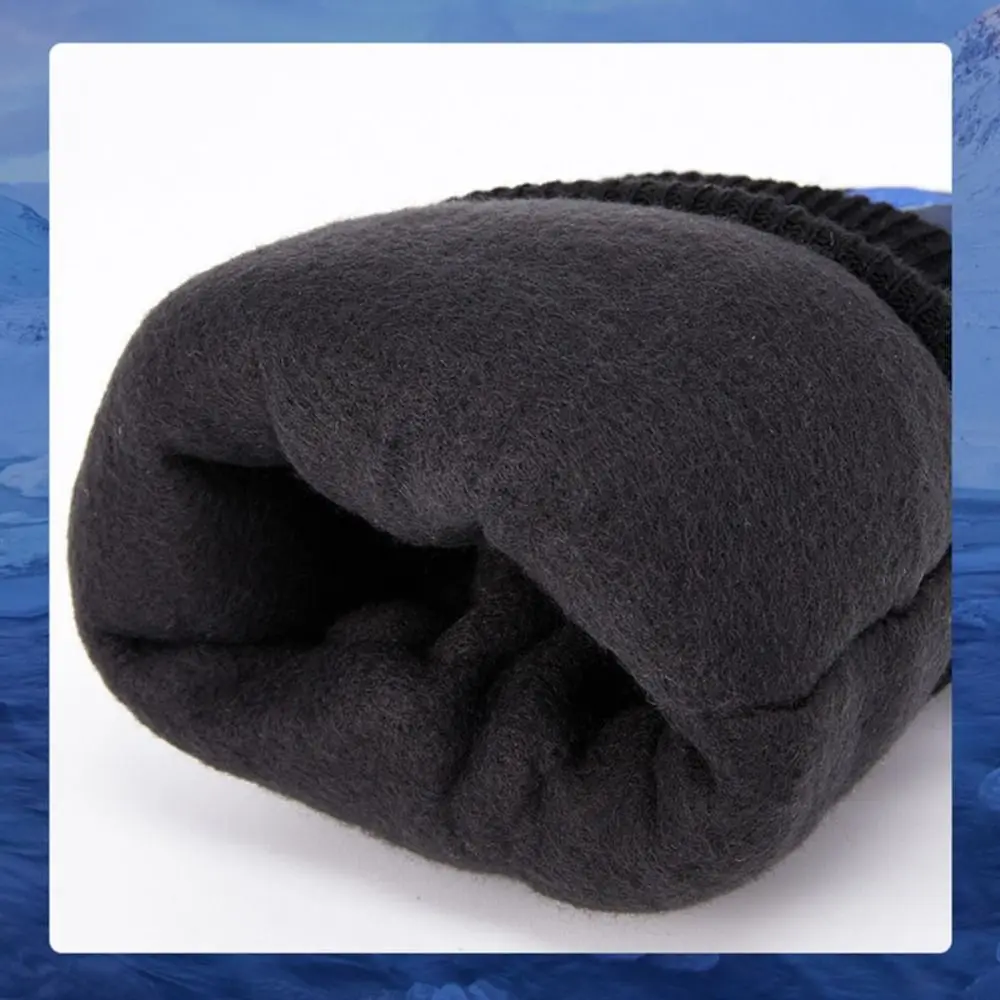 Guantes de esquí para pantalla táctil, manoplas antideslizantes de lana, gruesas, cálidas, resistentes al viento, impermeables, para deportes de invierno - imagen 3