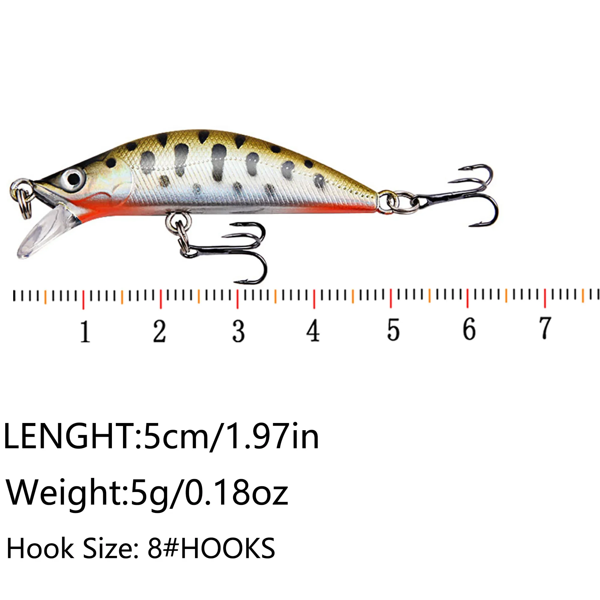 1 Uds. Señuelos de pesca Crankbaits de pececillo que se hunden, cebos duros, Wobblers artificiales para Lucio, Trolling, lubina, aparejos de pesca de carpa Swimbait - imagen 2