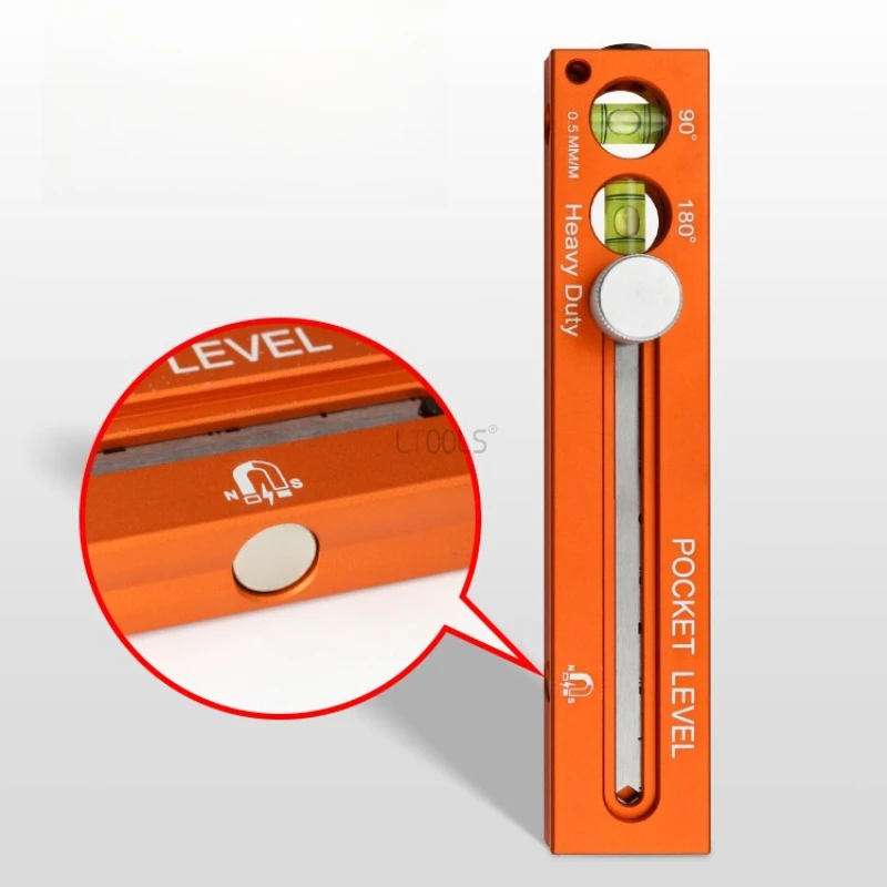 Regla medidora de pesca con goniómetro ajustable de aluminio - imagen 3