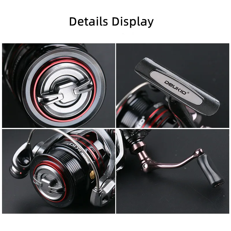 DEUKIO nuevo carrete de pesca 800 1000 carrete giratorio rodamiento de acero inoxidable carrete de pesca giratorio para pesca en el mar pesca de carpa - imagen 5