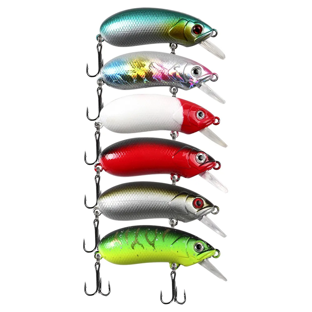 Señuelo de pesca 6cm/9,8g Swimbait Crankbait pesca Wobble cebos duros para lubina trucha agua dulce y salada - imagen 4
