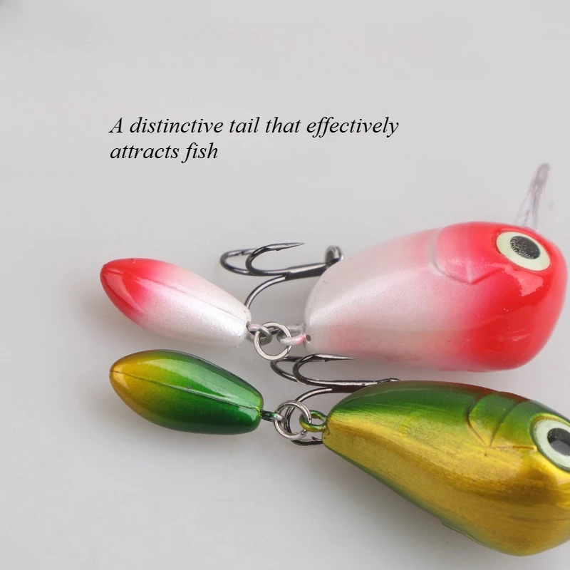 Señuelo de Pesca Testar 60mm 4,6g pececillo flotante Wobblers artificiales Crankbait placa de lengua cebo Spinner cuchara para Pesca de trucha lubina - imagen 4