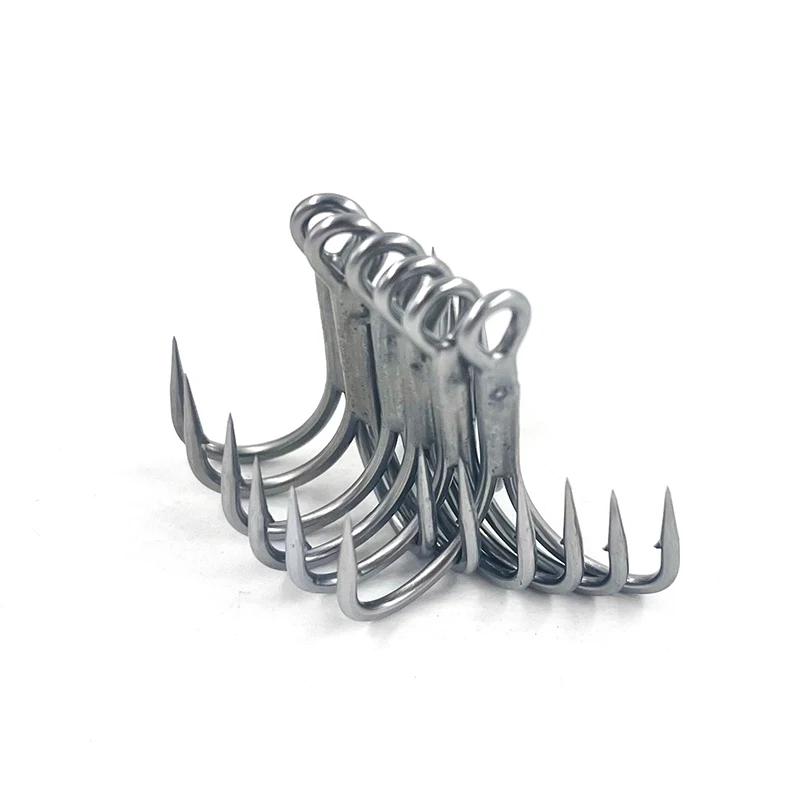 MUSTAD JL74NP-TS anzuelo de tres anzuelos autoequilibrado 4X de alta resistencia, resistente a la corrosión, anzuelo de cebo falso - imagen 2