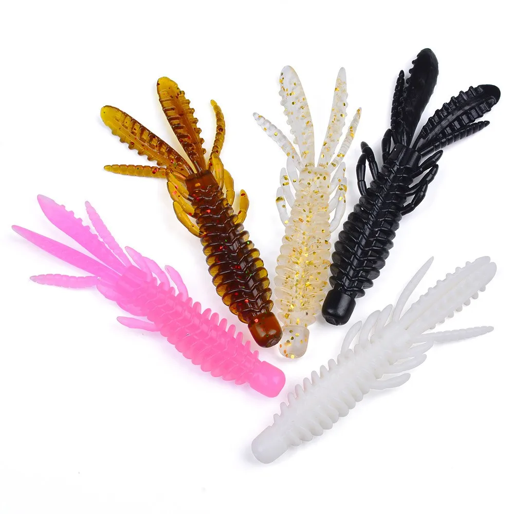 10 Uds. Cebo de gusano supercontinente, cebo suave Tanta Fishy, Señuelos de Pesca con olor, Pesca de carpa, lubina, señuelo Isca artificial PVA - imagen 4