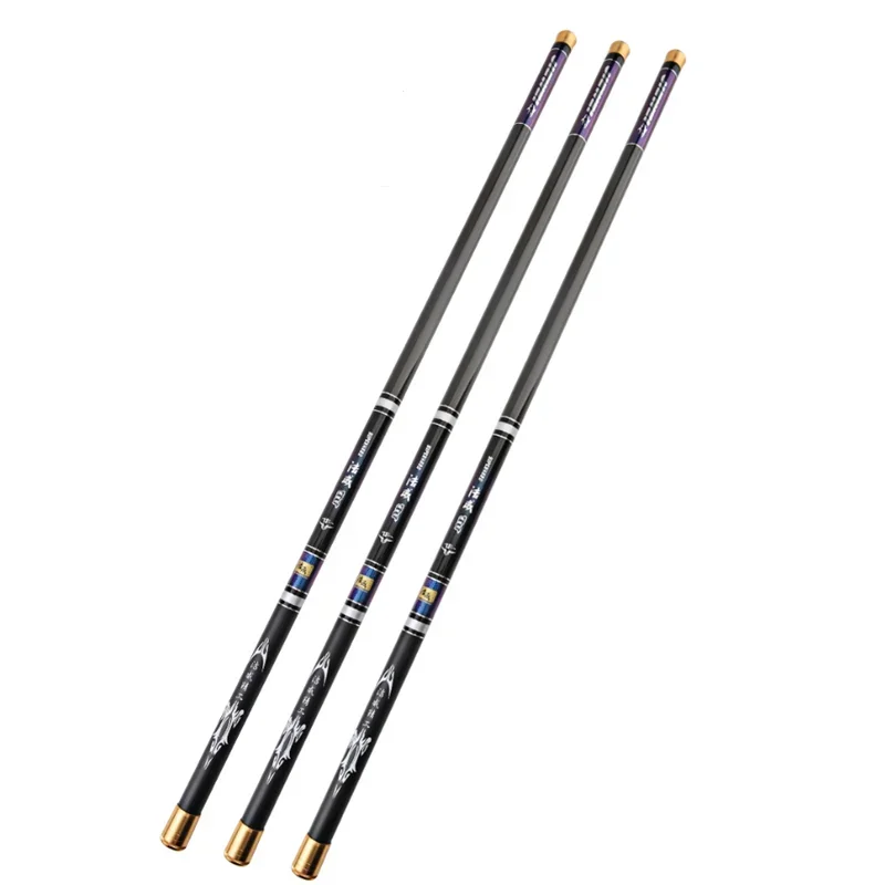 Caña de pescar de mano de fibra de carbono dura, súper ligera, larga, 3,6 M/4,5 M/5,4 M/6,3 M, caña de pescar telescópica de alta calidad - imagen 2