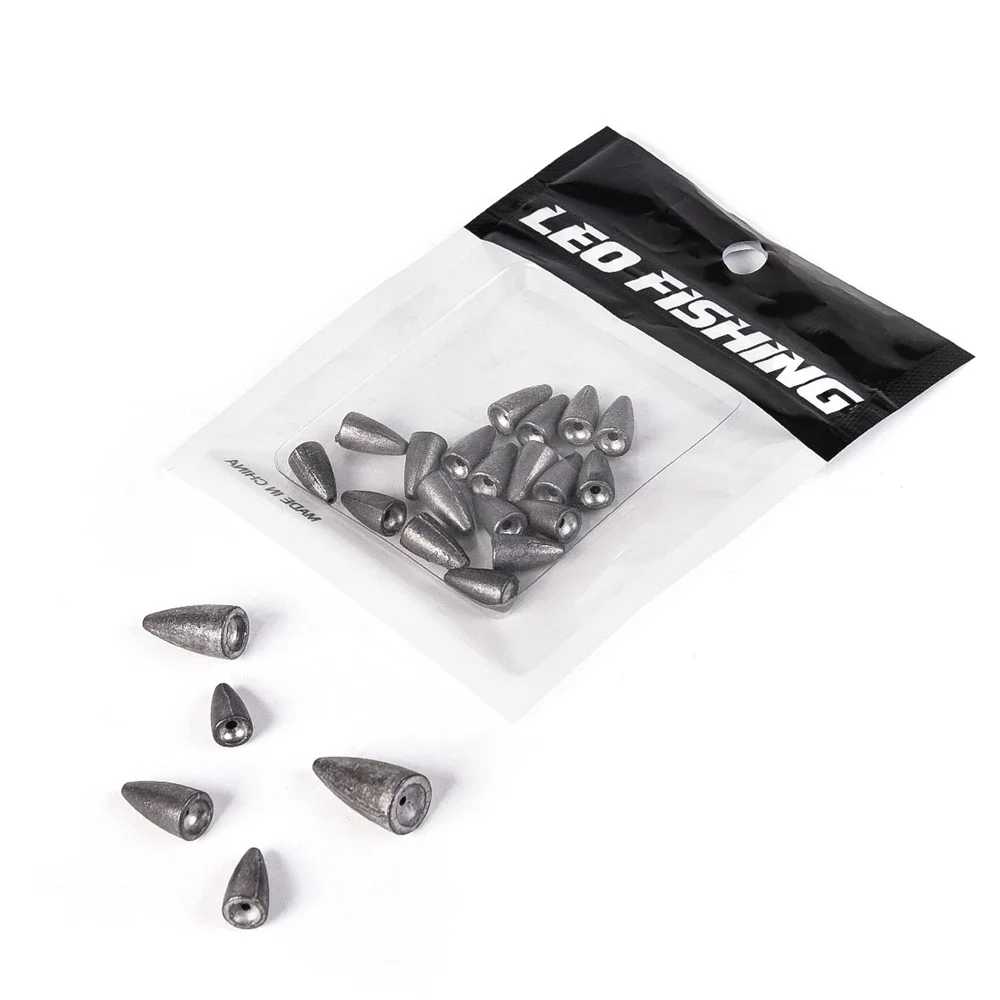 Gota de plomo 2,5g 3,5g 5g 7g 10g bolsa cargada bala plomo Pesca Luya Sea Pole plomo gota bala en forma de aparejos de Pesca Accesorios - imagen 3