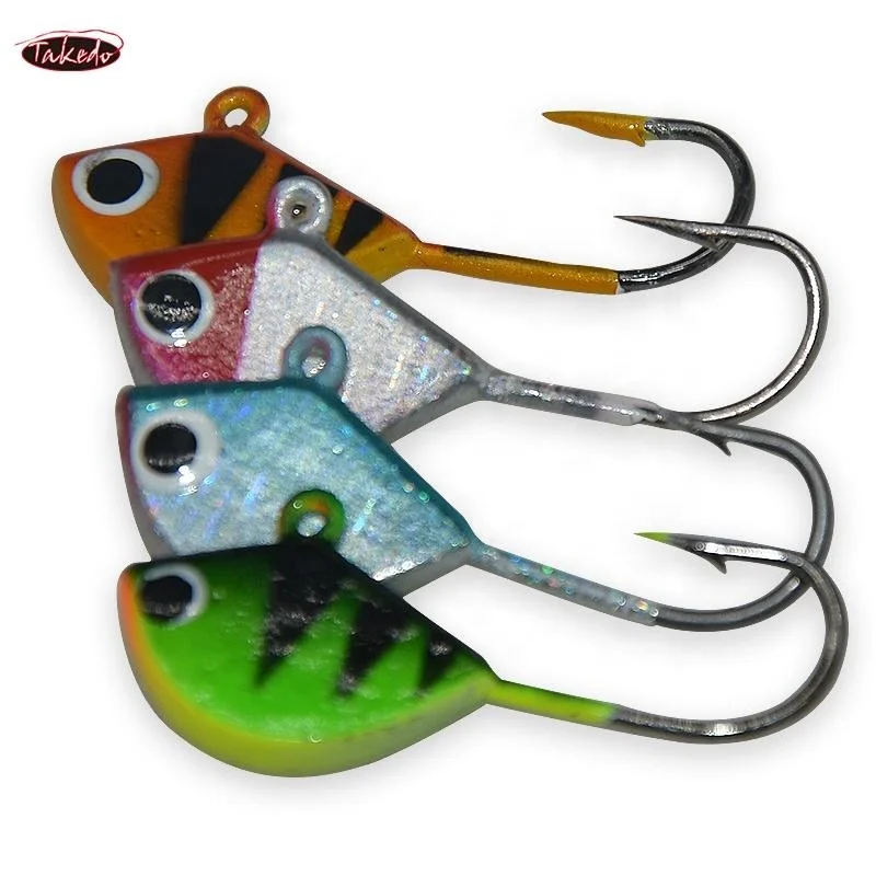 TAKEDO 4 unids/bolsa SP03 25MM 2,3G cabeza de anzuelo de pesca en hielo señuelo de pesca en hielo pesca de invierno para carpa lubina - imagen 3