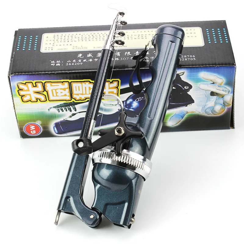 Caña de pescar plegable portátil para carpa, carrete de señuelo Ultra duro telescópico, 134cm, Combo de 1 cuerpo con aparejos de línea de pesca - imagen 2