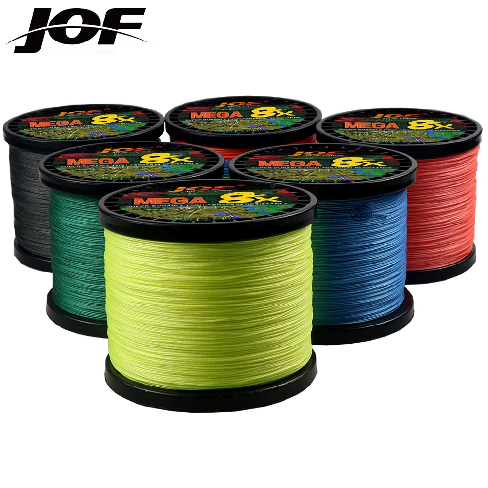 JOF-sedal de pesca SUPER PE, 1000M, 500M, 300M, 8 hebras, 4 hebras trenzadas, multifilamento, 18 -80lb - imagen 5