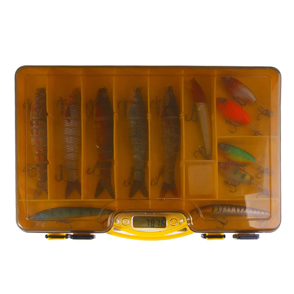 Estuche organizador con separadores para los 28 señuelos