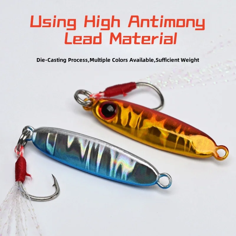 Juego de Señuelos de Pesca de Metal fundido, 1 piezas, cuchara de 35mm 5,5g, cebo duro de fundición a tierra, aparejos de Jigging, señuelos artificiales de agua salada - imagen 2