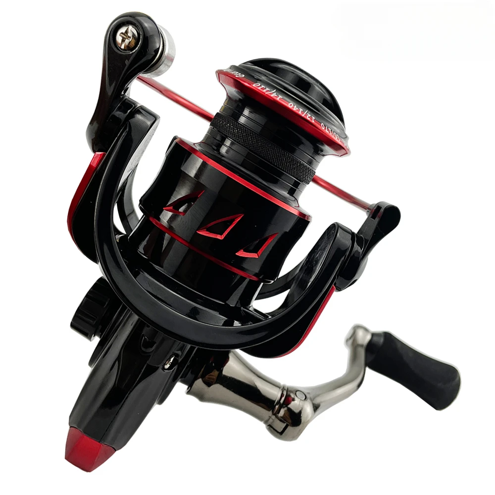 Carrete de pesca giratorio de grafito, arrastre máximo de 15KG, relación de engranaje 5,5: 1, carrete de aluminio CNC, bobina de pesca de carpa de agua salada con línea 2000-5000 - imagen 3